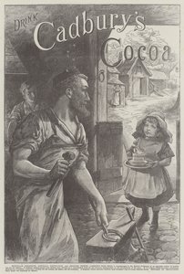 Anuncio, cacao de Cadbury de John Bagnold Burgess